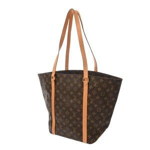 Louis Vuitton Monogram Bag Brown Sac Shopping Canvas Tote